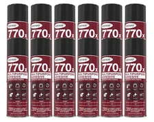 (12) Polymat 770X MULTIPURPOSE CLEAR MIST Spray Adhesive for AUTOMOTIVE
