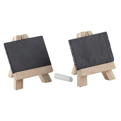 4x MINI CHALKBOARD PLACEHOLDER SLATE NAME SIGN PARTY WEDDING EVENTS WITH EASEL - Image 3 of 4