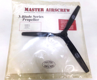 Master Airscrew 12x8 3 - Blade Series Glass Filled Nylon Propeller MA1280T