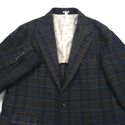 $1775 Massimo Alba Moon Rock Wool Tweed Blazer Jacket Mens US 44R (Italy 54R)
