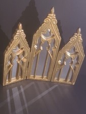 Raz Importsbombay Gothic Cathedral Gold Tone Triptych Mirror Detachable 3 Panel Raz Importsbombay Gothic Cathedral Gold Tone Triptych Mirror Detachable 3 Panel