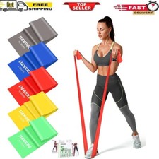 Resistance Bands 5 Pcs Exercise Bands Latex-Free Elastic Stretch Bands