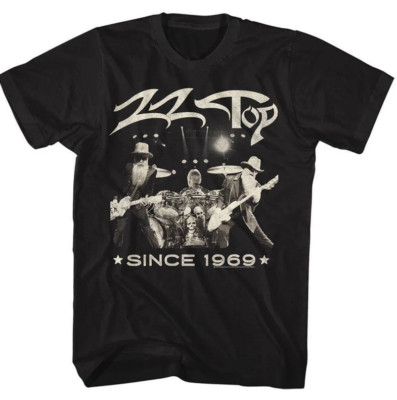 Zz Top Band Since Black Adult T-Shirt Cotton Men Women BT390