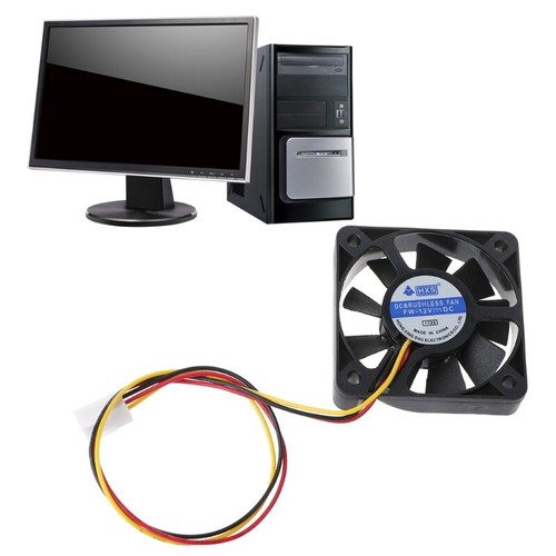 1PC 12V USB Connector PC Fan Heatsink Exhaust Cooling Fan for 22cm Cable 50X10 - Picture 8 of 8