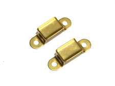 Vintage Trunk Handle Loop For Foot Locker Steamer Brass Plated Pair