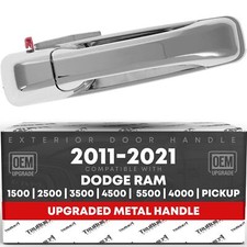 Front Passenger Door Handle for Dodge Ram 1500, 2500, 3500 - Chrome - Front P...