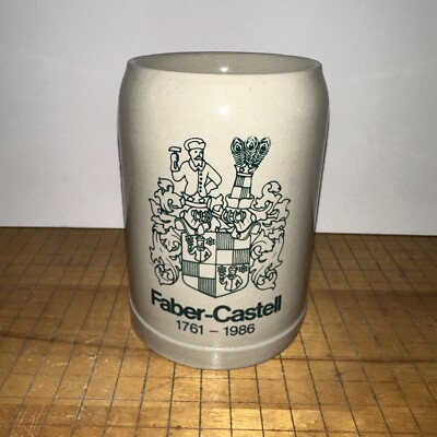 Vintage Faber Castell Beer Stein .5l Half Liter Collectible Bier  1761-1986