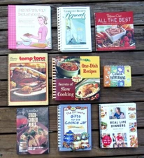 Lot Of 9 Spiral Cookbooks - Titles in photos and description - Good Condition