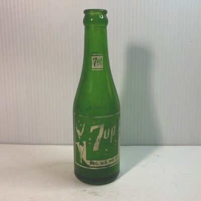 Vintage 7up 7oz Soda Bottle Shreveport La Bottling Co Swimsuit Girl Bubbles