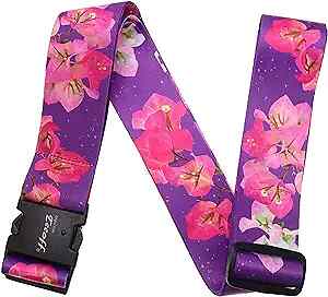 2 Pack Elastic Luggage Straps Suitcase Belts Travel Bag Accessories Purple - Picture 1 of 7