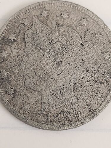 1890 Liberty Head V Nickel 5 Cent Coin.