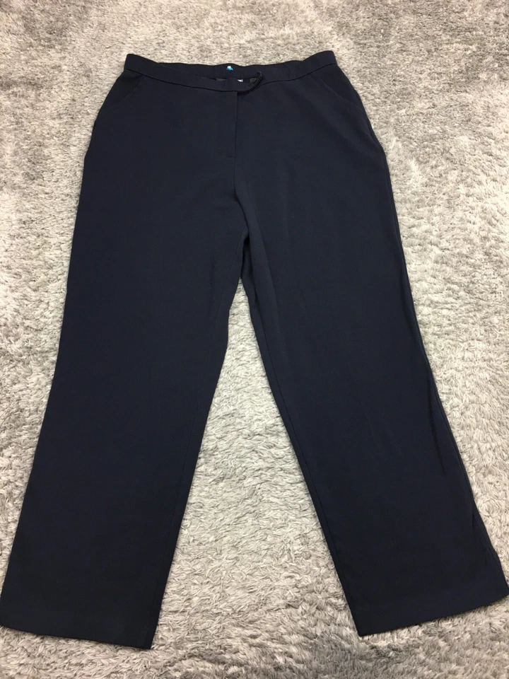 Investments 直筒正装裤女式 18S 码短深蓝色 — 第 3/4 张图片