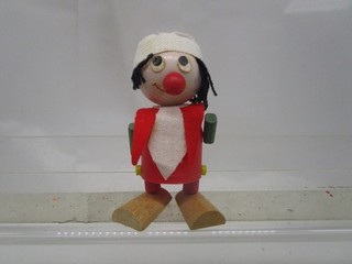 MS:Kapselfiguren HOLZ FILZ D 1982 PANCHO der CLOWN sehr guter Zustand