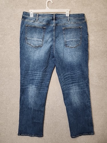 Arizona Advance Flex 360 Relaxed Straight Leg Jeans Mens 42x32 Blue Stretch NEW - Picture 5 of 9