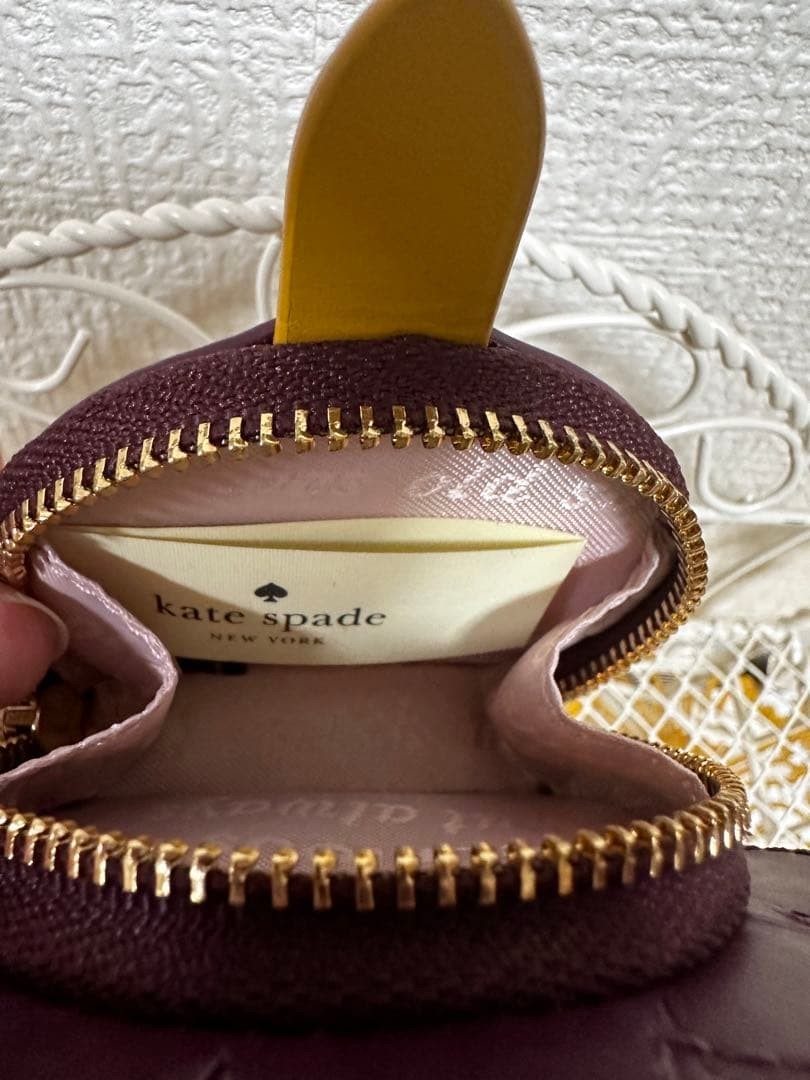 kate spade new york Coin Case Purple Pink Unused w/ Box Accessory thumbnail 5