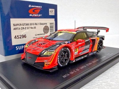 Ebbro 45296 Honda CR-Z GT300 SuperGT 2015 #55 ARTA Autobacs 1:43 scale model car