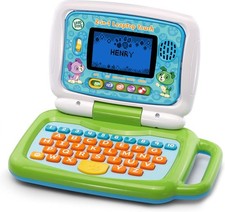LeapFrog 2 in 1 LeapTop Touch Laptop, Green, Learning Tablet for Kids Green 