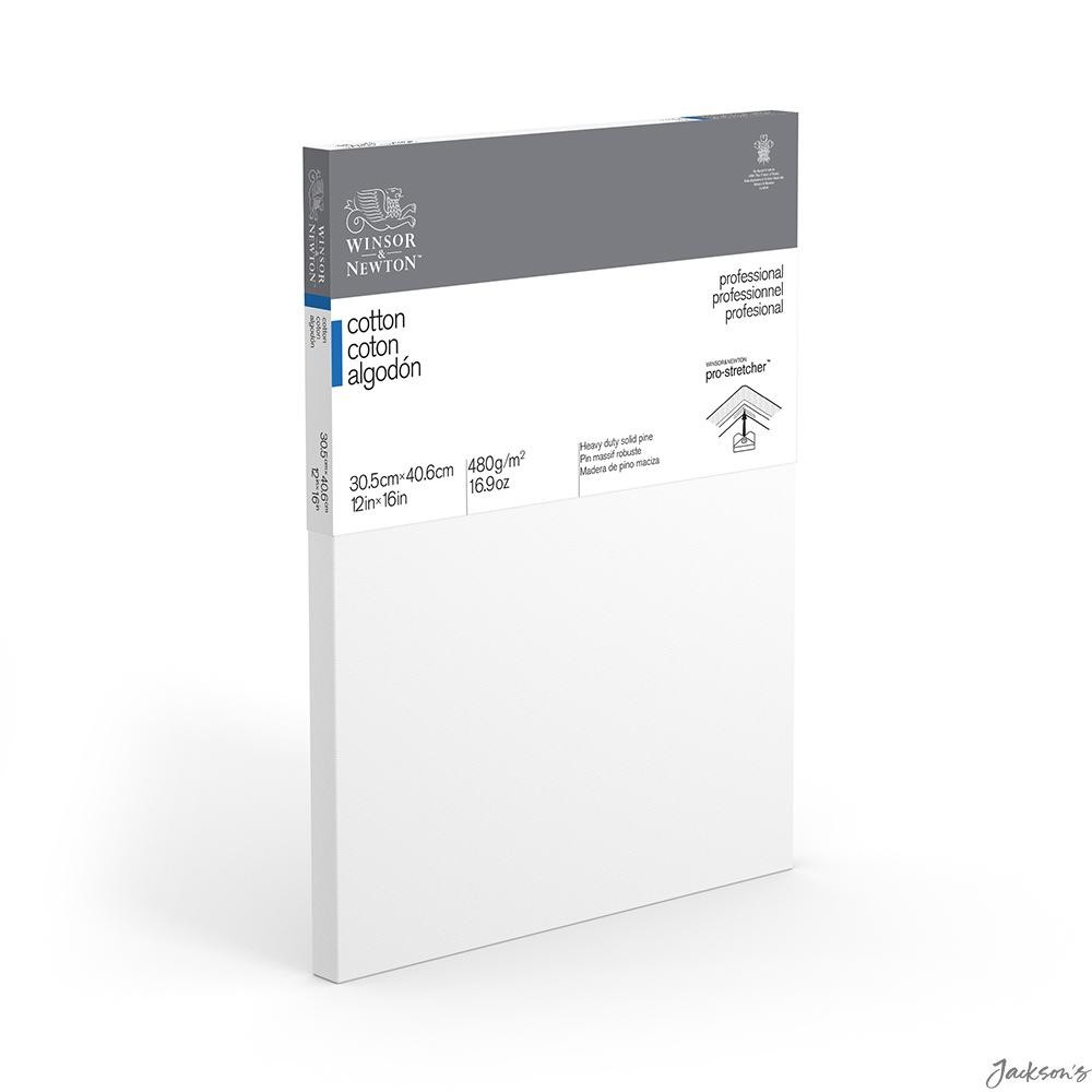 Winsor & Newton Professional Cotton Canvas Traditional 12x16in For Acrylic Oi...