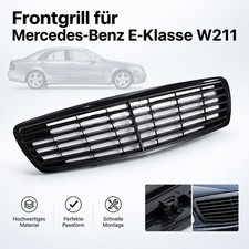 Schwarz Glanz Kühler-Nieren Grill Frontgrill Für Mercedes E-Klasse W211 03-06 Schwarz Glanz Kühler-Nieren Grill Frontgrill Für Mercedes E-Klasse W211 03-06