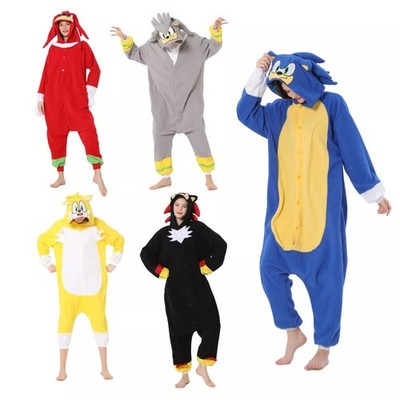 Sonic the Hedgehog Onesie Kigurumi Costume Pajamas Fancy Dress Karneval Cosplay