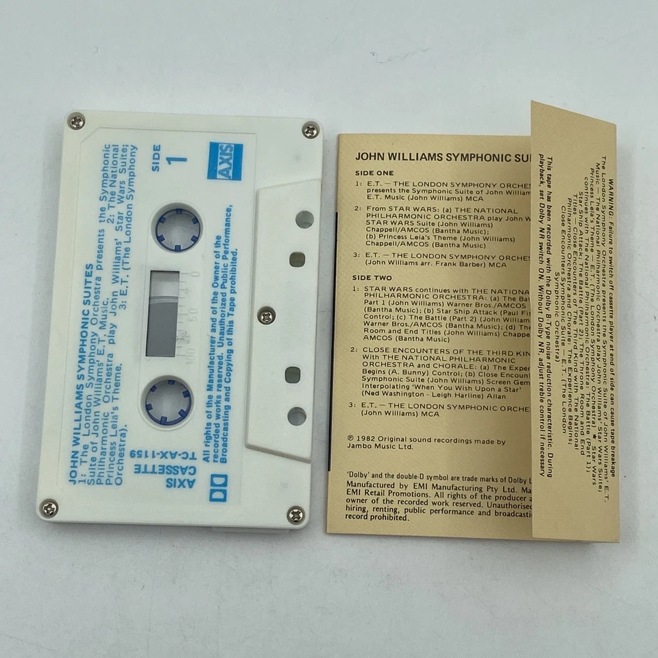 John Williams Symphonic Suites - (Cassette, 1982) - Image 4 of 4