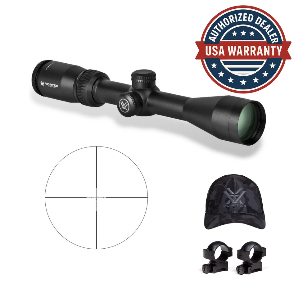 Vortex Crossfire II 3-9x40 Scope 1 In Scope Rings Hat