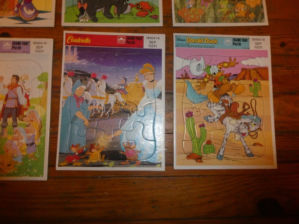Lot of Vintage 8 Count FRAME TRAY Puzzle’s Walt Disney All Brand NEW Old Stock - Image 3 of 4