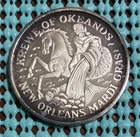 1967 Krewe of OKEANOS /Ball-World of Color  .999 FINE SILVER Mardi Gras doubloon