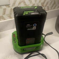 Greenworks Pro LB604 60V Lithium-Ion 4.0Ah Battery and Charger Set, Green