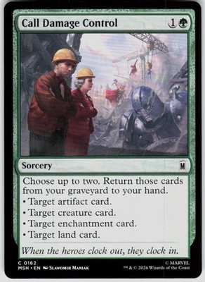Call Damage Control 162 Marvel Super Heroes Magic the Gathering