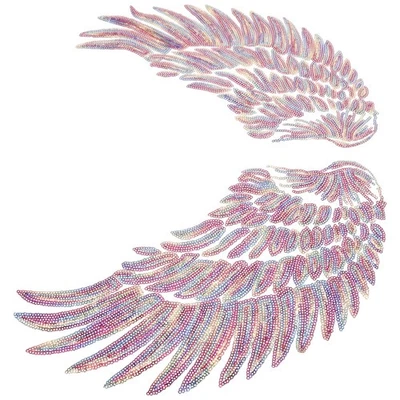 Patch de réparation de vêtements, 2 pièces, paillettes, vêtements appliqués, - Photo 1/4