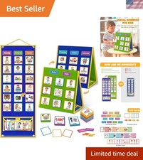 Large Visual Schedule for Kids Chore Reward Chart,Bedtime Routine Chart for T...