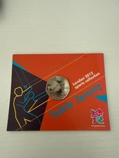 2012 LONDON OLYMPIC SPORTS 2011 TABLE TENNIS 50p COIN UNC SEALED IN CARD