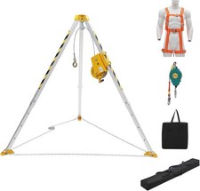 Confined Space Tripod Kit with Winch Rescue Tripod Fall Arrest 8ft Leg 1200lb🔥