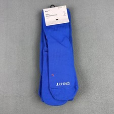 Nike Performance Dri-FIT Knee High Cushioned Socks 2 Pair Blue Unisex NWT