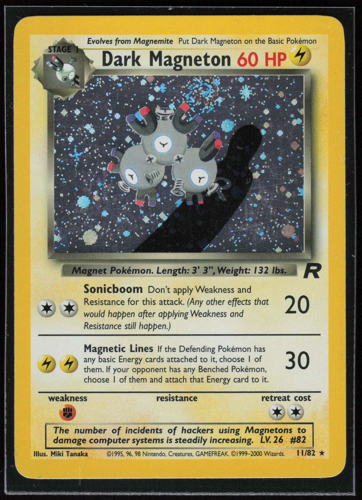 Pokemon TCG Dark Magneton (11) #11/82 Team Rocket