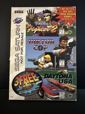 Sega Saturn 3 Games Daytona USA Virtua Fighter 2 Virtua Cop 1996 Tested Game