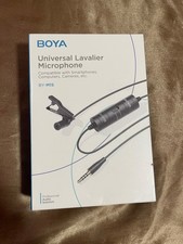 BOYA BY-M1S Professional Lavalier Lapel Microphone Omnidirectional Condenser Mic