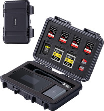 DOCKCASE Dual-Layer Memory Card Case, Holds 3 Cfexpress A, 3 Cfexpress B, 4 SD,
