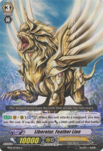4 x Liberator, Feather Lion - BT16/073EN - C Near Mint / Mint, English CFV