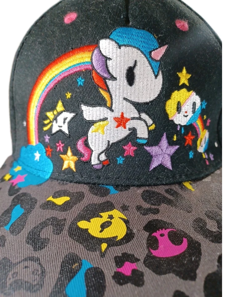 Cappello camionista snapback TOKIDOKI NEON STAR Unicorno regolabile arcobaleno/unicorno - Immagine 3 di 4