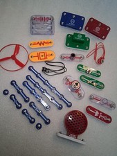 Large Lot Of 25 Elenco Electronic Snap Circuits Replacement Parts Motor Fan Wire