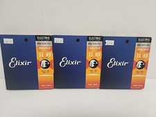 3 Packs Elixir 12102 Nanoweb Medium Gauge Ele...