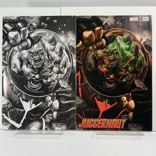 JUGGERNAUT #1 Mico Suayan Black White Sketch B&W VIRGIN & Trade VARIANTS Set NM