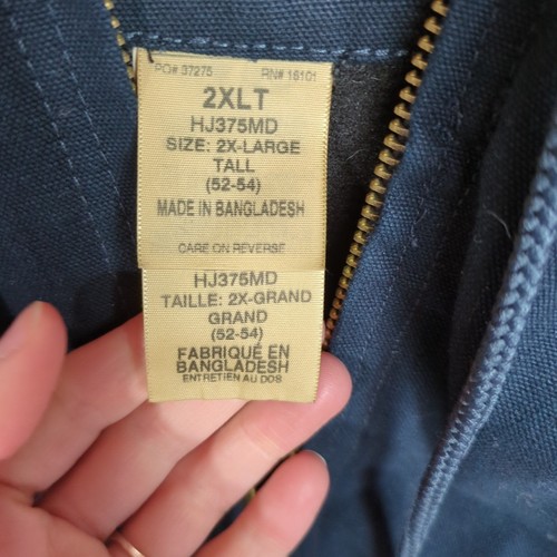 Berne Men's Canvas Insulated Black Jacket Size 2XLT - Picture 3 of 7