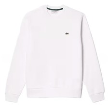 Lacoste Mens Crewneck Sweatshirt White - Medium - Brand New with Tags