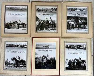 Vintage Horse Racing Photos 1960 s Gulfstream Hialeah Garden State 8x10 Lot of 6