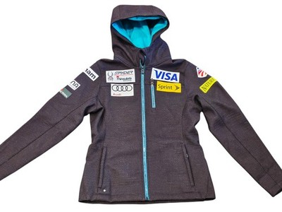 US Ski Team Spyder Ski Jacket With Sponsors Woman s Size Small