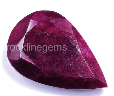 Natural Pear Cut Red Ruby 448 Ct Earth Mined Faceted Africa Certified Gem 5ARQ