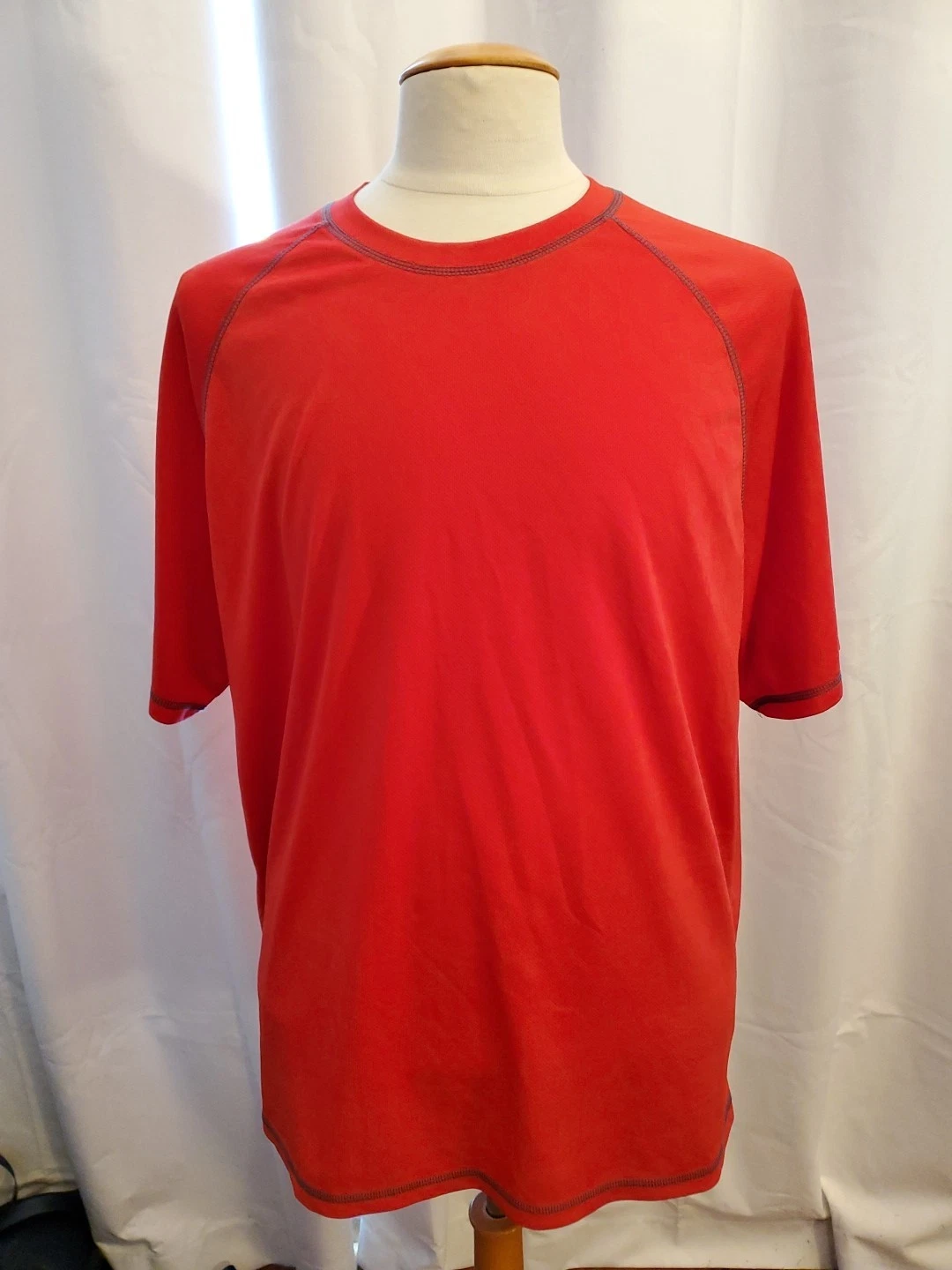Zeroxposur Men's Stretch Short Sleeve UPF 50+ Sun Protection Performance XXL Red